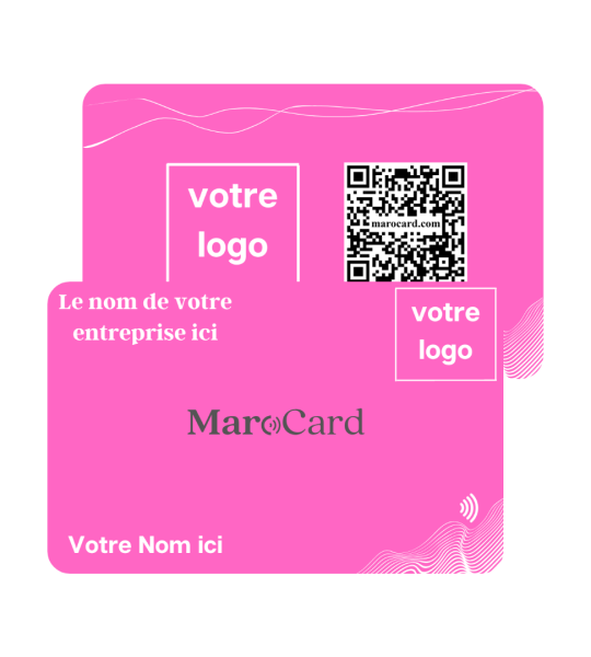 Carte de visite sans contact en PVC - ROSE
