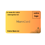 Carte De Visite Sans Contact En PVC - ORANGE Dégradé