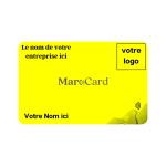 Carte De Visite Sans Contact En PVC - JAUNE