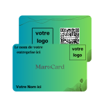 Carte De Visite Sans Contact En PVC - VERT Dégradé