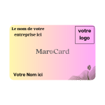 Carte De Visite Sans Contact En PVC - ROSE Dégradé