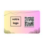 Carte De Visite Sans Contact En PVC - ROSE Dégradé