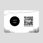 Carte De Visite Sans Contact En PVC - BLANC