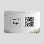 Carte de visite sans contact en PVC - SILVER