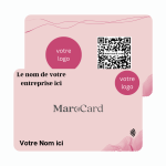 Carte de visite sans contact en PVC - ROSE light