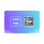 Carte De Visite Sans Contact En PVC - BLEU Dégradé