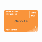 Carte De Visite Sans Contact En PVC - ORANGE