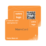 Carte De Visite Sans Contact En PVC - ORANGE