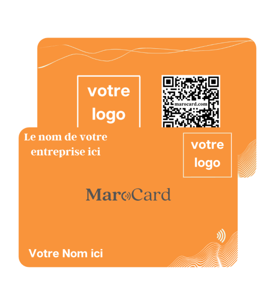Carte De Visite Sans Contact En PVC - ORANGE